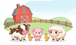 Imagen de portada para Memorama: Animales de la Granja
