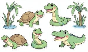 Imagen de portada para Memorama: Reptiles y Anfibios