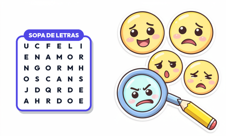 Sopa de Letras de Emociones
