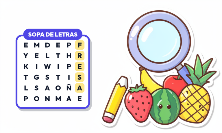 Sopa de Letras de Frutas